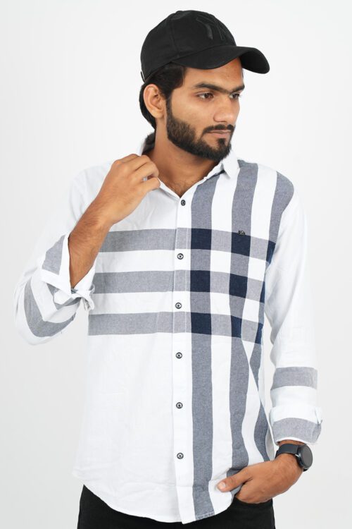 Checked Slim Fit Casual Shirt